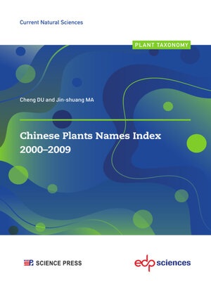 cover image of Chinese Plants Names Index 2000-2009